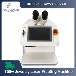 100w Jewelry Laser Welding Machine For Gold Silver Chain Ring Pendant Mini Portable 1064nm Nd. Yag Laser Welders