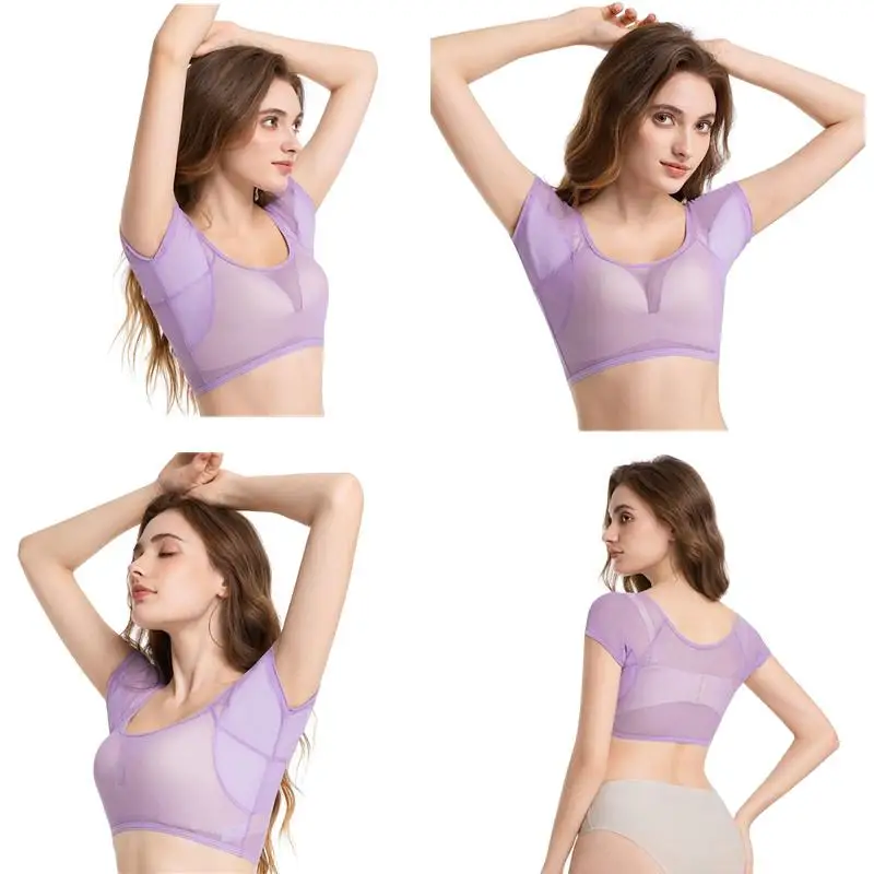 

Ultra-thin Quick-drying Mesh Vest Women Transparent Underarm Sweat Absorbing Pad
