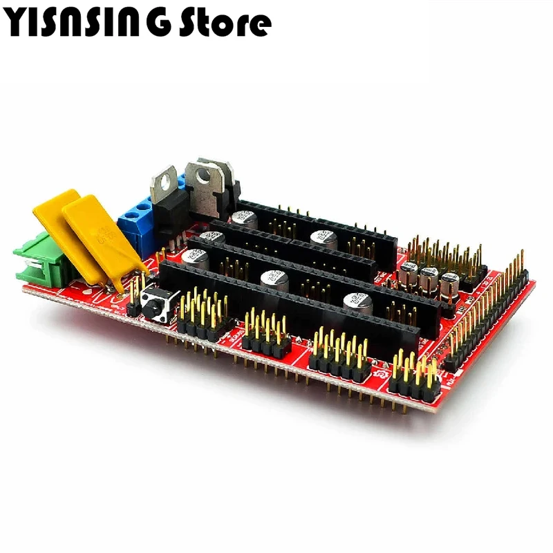 Ramps 1.4 1.5 1.6 Expansion Control Panel with Heatsink Upgraded Ramps 1 4/1 5/1 6 for arduino 3D Printer Board