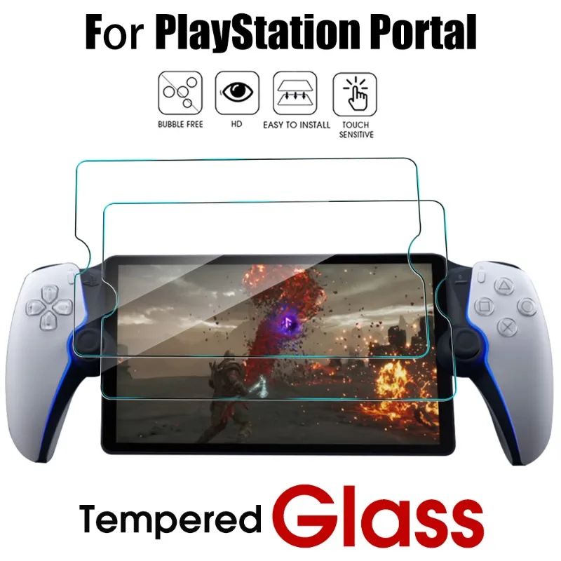 Tempered Glass for Sony PlayStation Portal Screen Protectors Anti-scratch Protective Film for Sony Handheld Games Remote Player