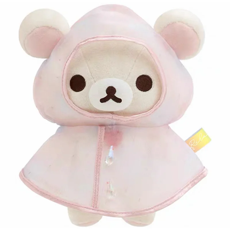 

Плюшевая игрушка Рилаккума Корилаккума в дождевике после дождя, аниме, милый медведь, мягкая кукла, игрушка для детей и девочек, подарок