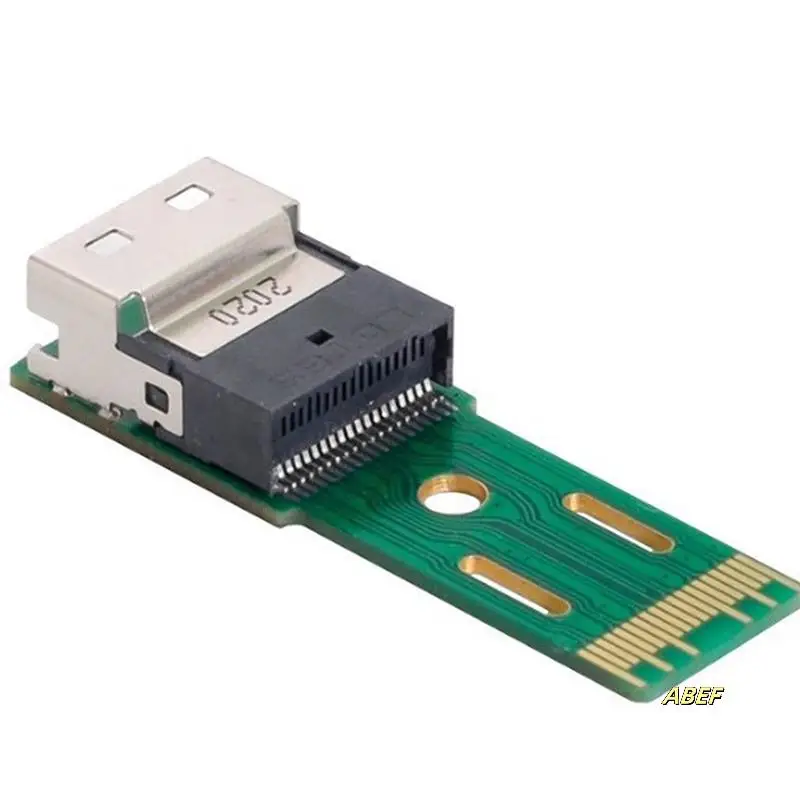 محول بطاقة حماية واجهة SFF-8654 4I عالي الأداء مع اتصال 38PIN X4