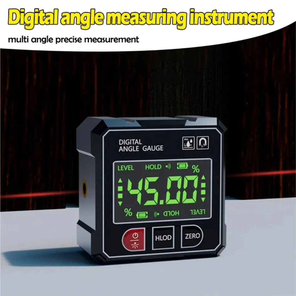 المهنية المغناطيسي الرقمي زاوية قياس مستوى الليزر حاكم الميل USB قابلة للشحن لقياس الجيولوجي Dip