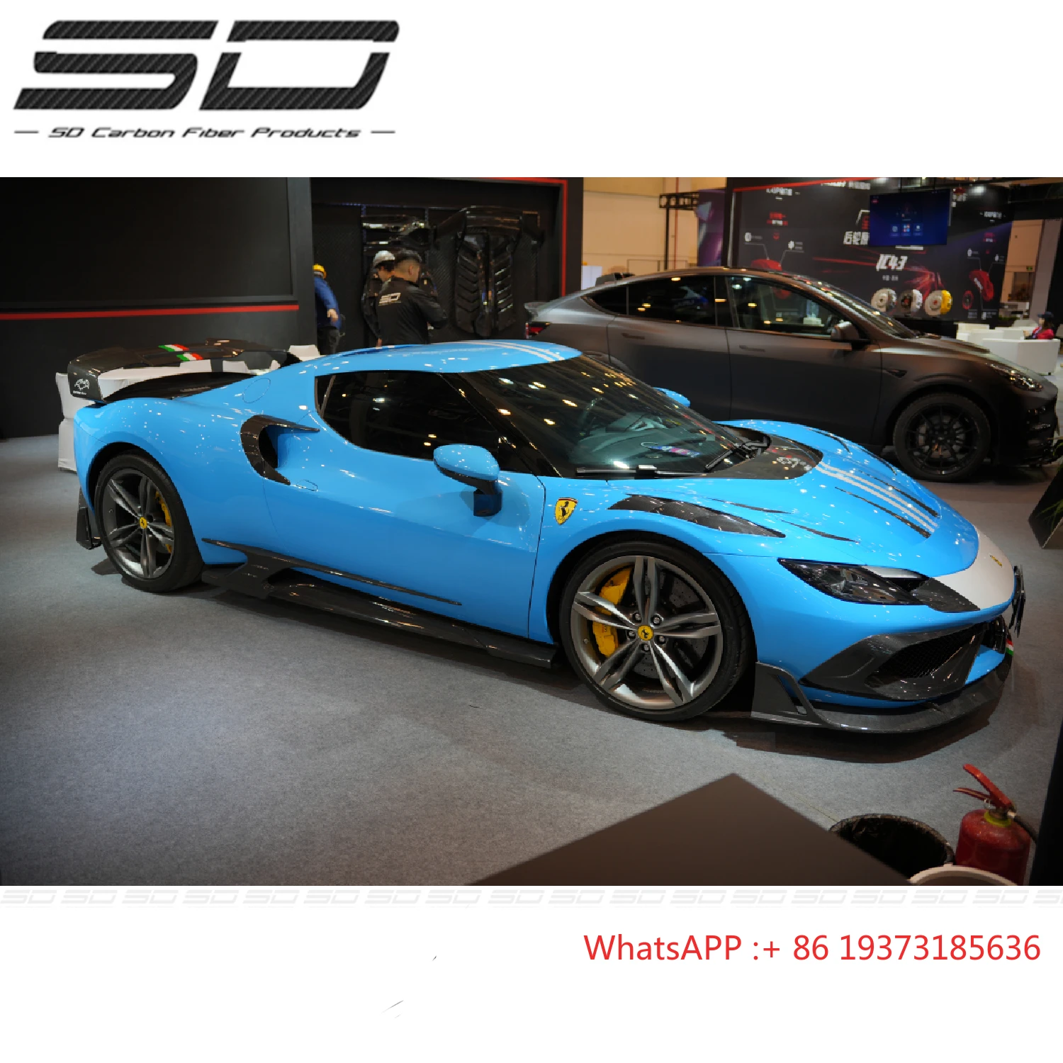 New Design F-errari 296 GTB Facelift BatFury Aero Style Dry Carbon Fiber Body Kits