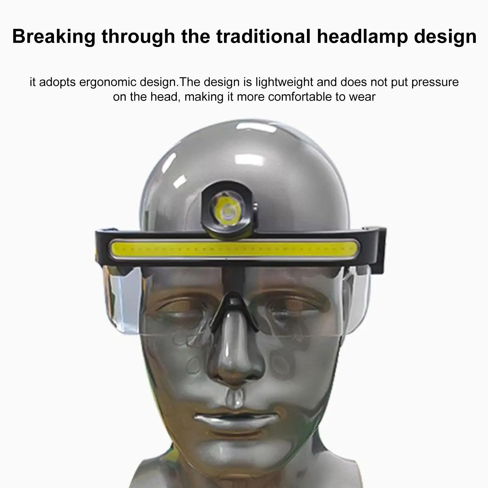 

Защитные очки с подсветкой, 2-режимные защитные очки, противотуманные очки для мужчин и женщин, строительная лаборатория, авторемонт под капюшоном