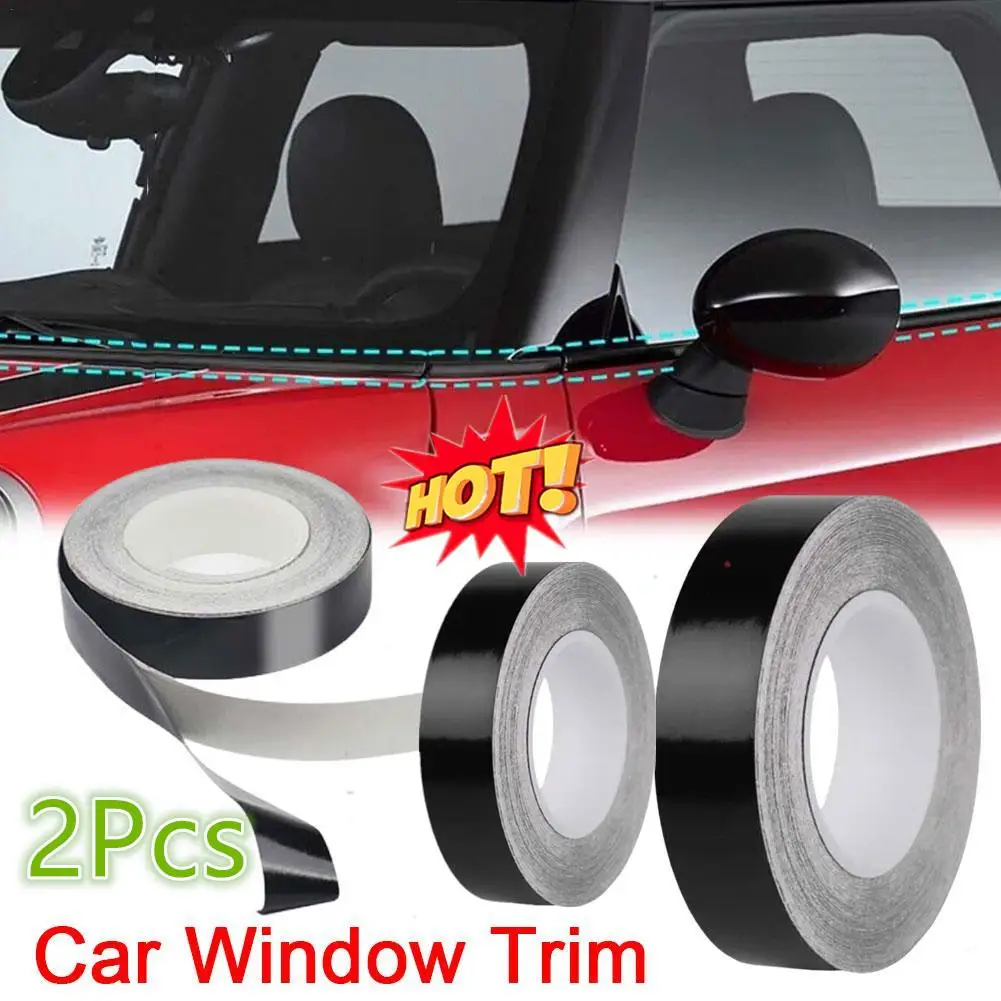 2x Black Line Car Window Trim Film Stickers Door Waistline Decal For Mini ONE Cooper Countryman R56 R55 R50 R52 R53 R60 R57 R6