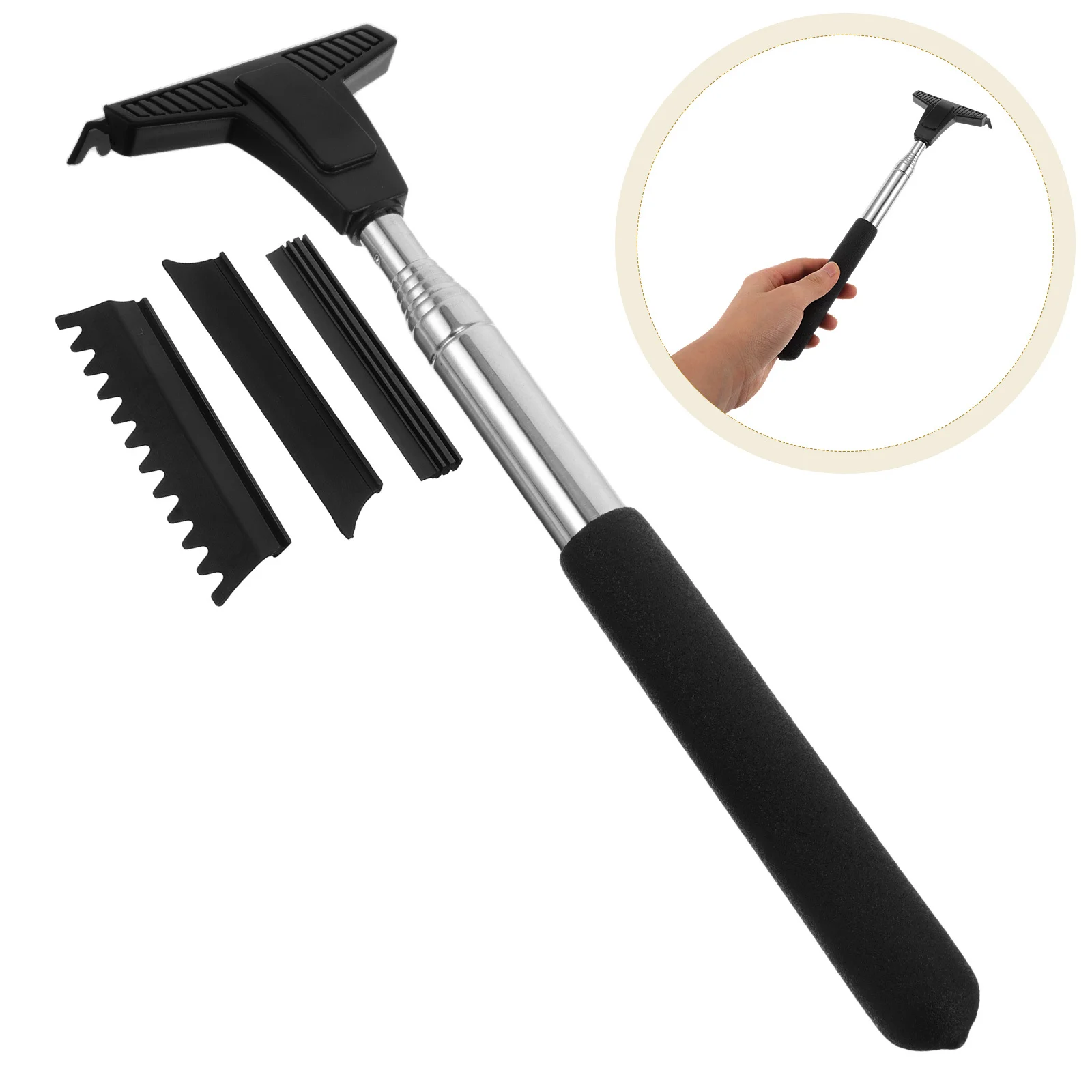 

1Set Multifunctional Car Rearview Mirror Wiper Retractable Side Mirror Squeegee Windshield Cleaning Auto Window Cleaner Tool