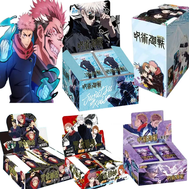 Jujutsu Kaisen Seltene Dicke Sammelkarten Deluxe Edition Gojo Satoru Fushiguro Megumi Anime Sammelkarten Spielzeug Geschenke für Kinder