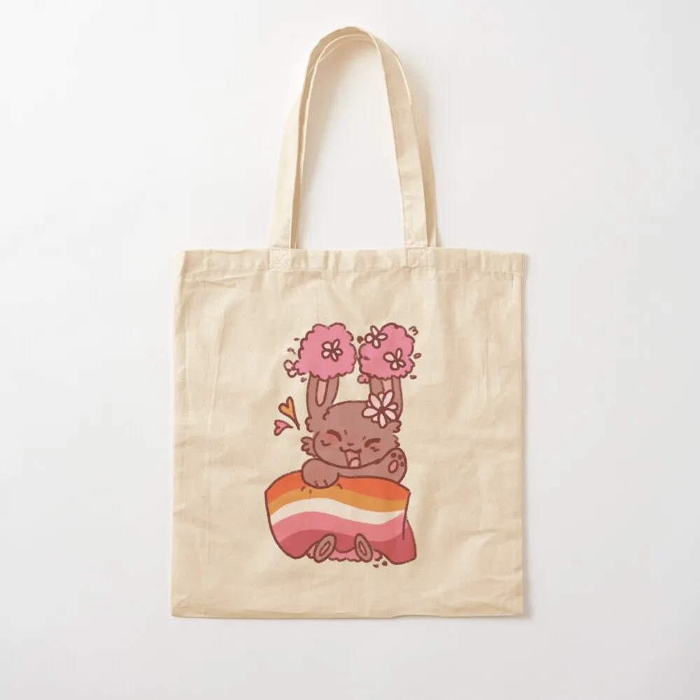 buneary lesbian flag Tote Bag Handbags women Shopper bags woman 2025 Woman shopper bag