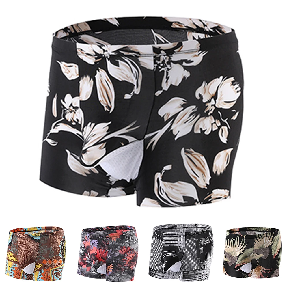 Sexy Mannen Ijs Zijde Sissy Olifant Neus Heren Slips Bedrukt Dun Ondergoed Ademende Korte Broek Homo Man Lingerie