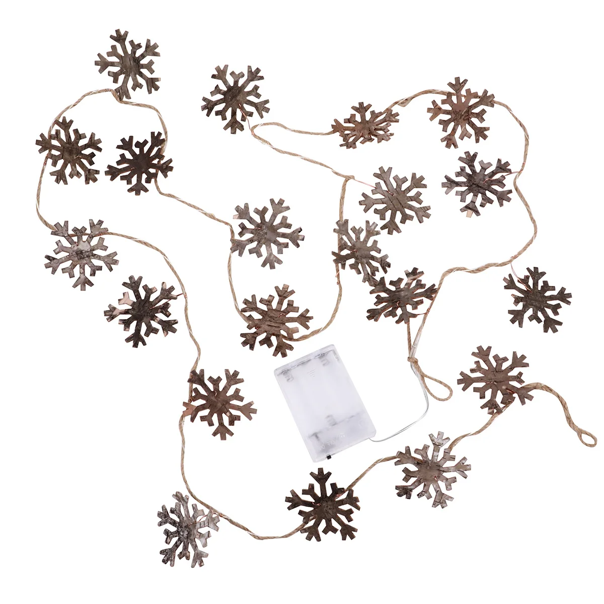 1 Set Snowflake Lamp String Led String Light -Powered Party Decoration For Holiday Wedding Event Indoor Outdoor Lighting