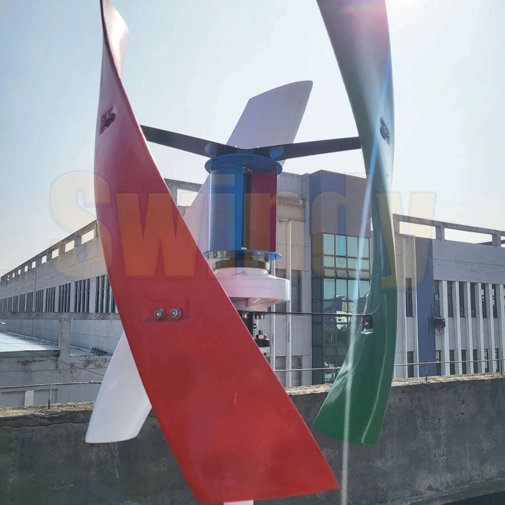 Vertical Axis Wind Turbine, Permanent Maglev Generator,Free MPPT Controller,High Efficiency, 5000W, 8KW,10KW,12V, 24V, 48V