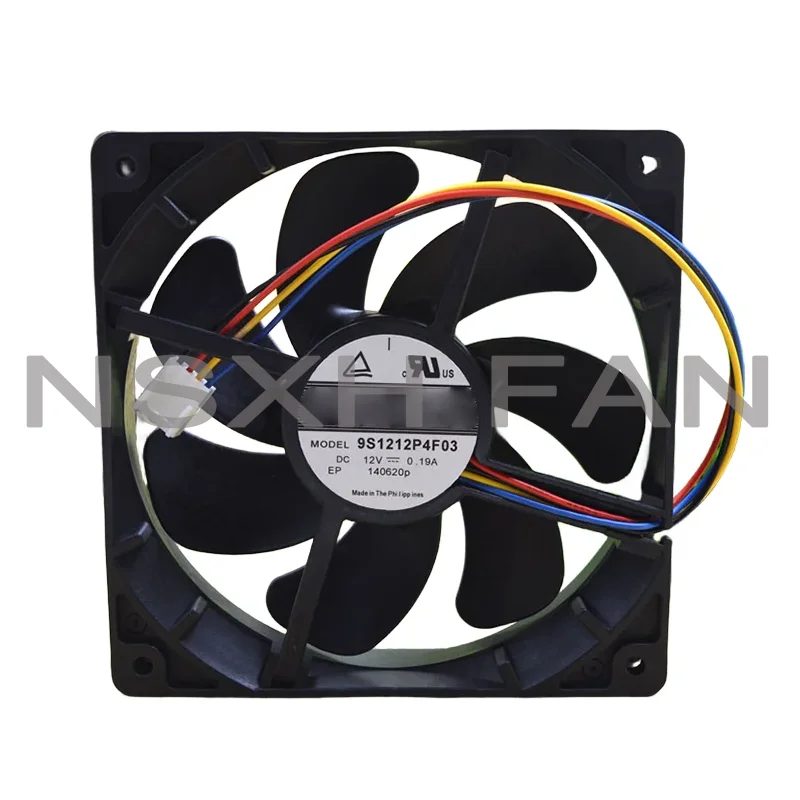 9s 12025 12v 0.19a Ventilador 12cm, 12cm, 9s1212p4f03