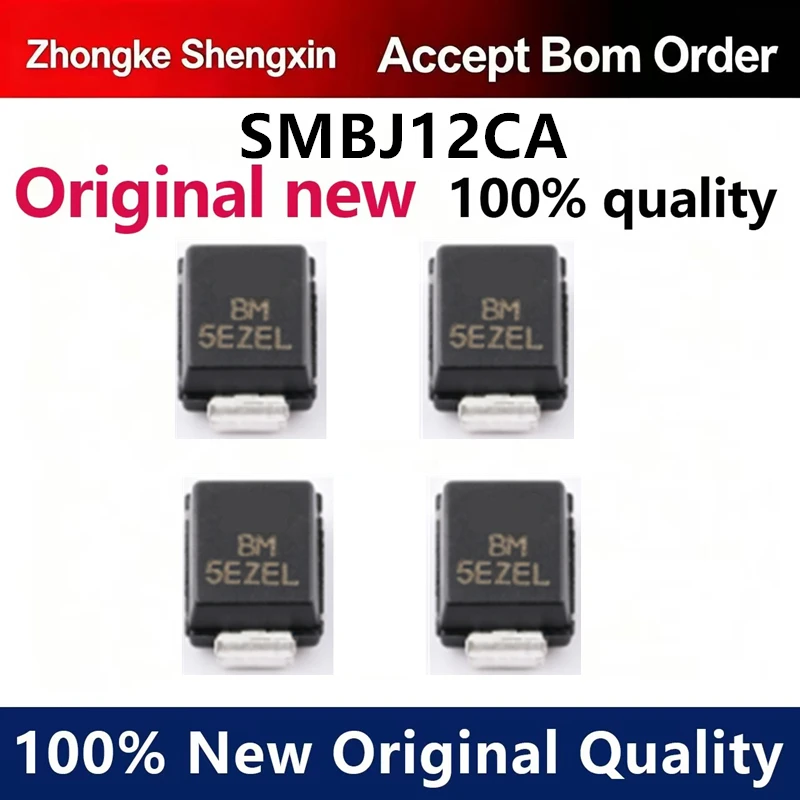 （5pcs-100pcs）Bidirectional SMBJ12CA SMB silk screen: LE/BE TVS transient suppression diode
