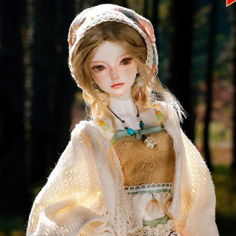 

1/4 BJD Doll Julia E Full Set Bohemian Forest Maiden Vacation Style ShugaFairy Outfit Changeable Clothing Figure Collectible