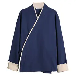 2026 Spring New Men Shirt Chinese Style Clothing Long Sleeves cotton linen blouse Plus size Kung Fu clothes M-7XL Vintage shirts