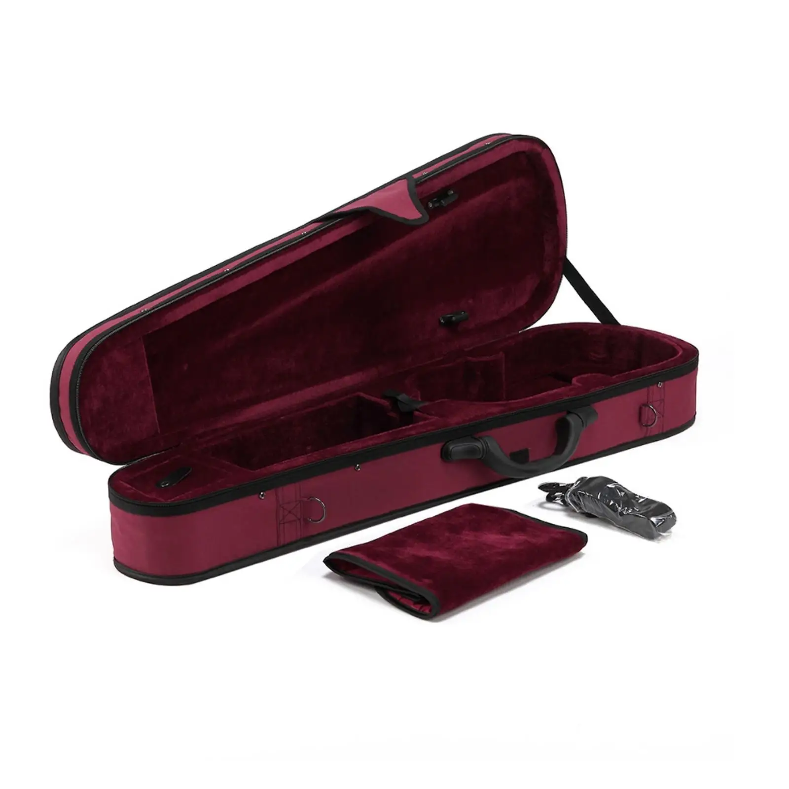 Triangular Violin Case Violin Case with Shoulder Strap Soft Lined for Violinists, Students, Rehearsals