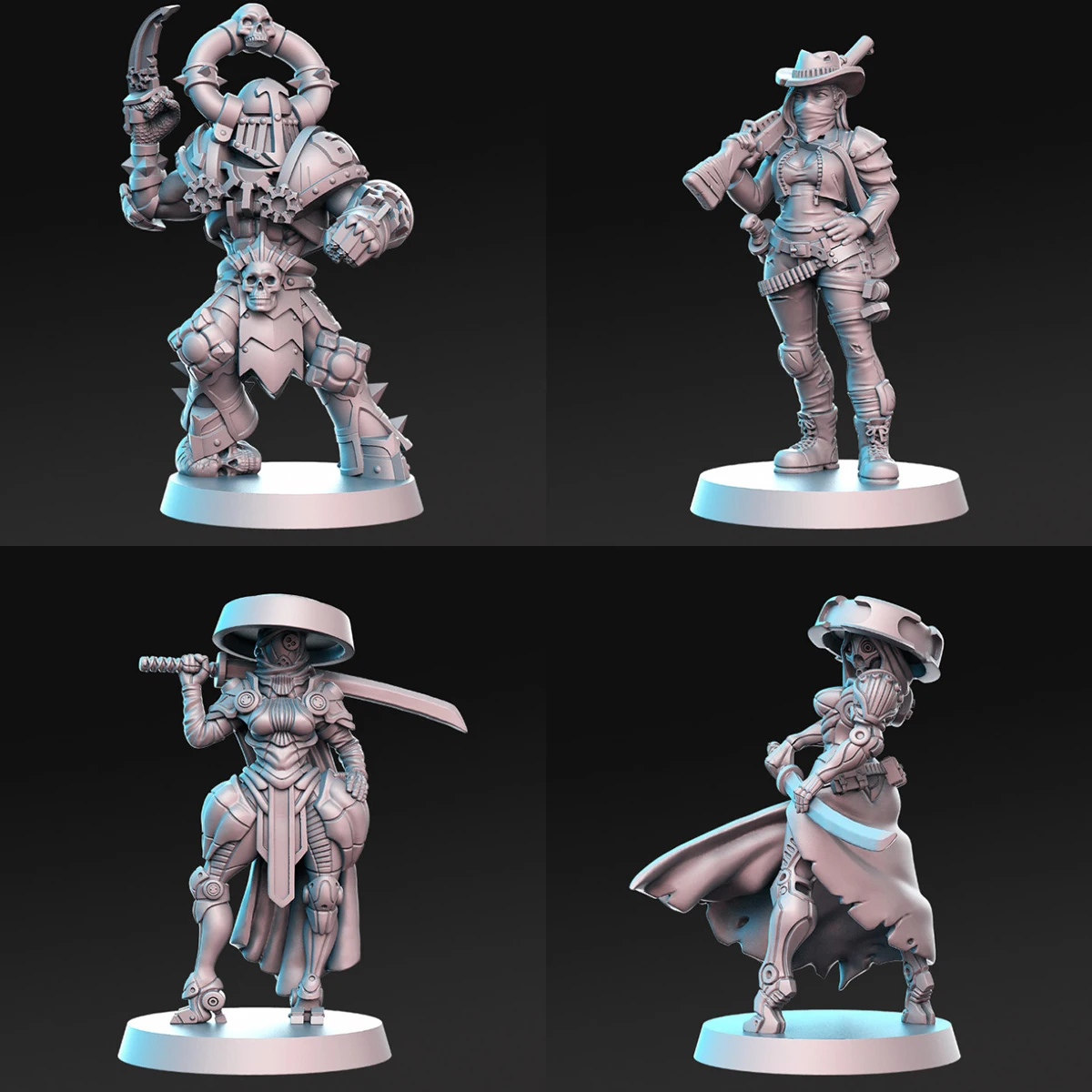 

Tavern Mechanism Man Blade Man Heavy Armored Warrior Gunman Dragon and Dungeon DND Running Team Board Game Chess Model