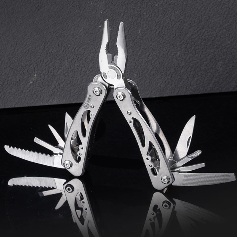 

New Multifunction Stainless Steel Multi-tool Pocket Knife Pliers Folding Pliers Mini Portable Folding Pliers Folding Blade Knife