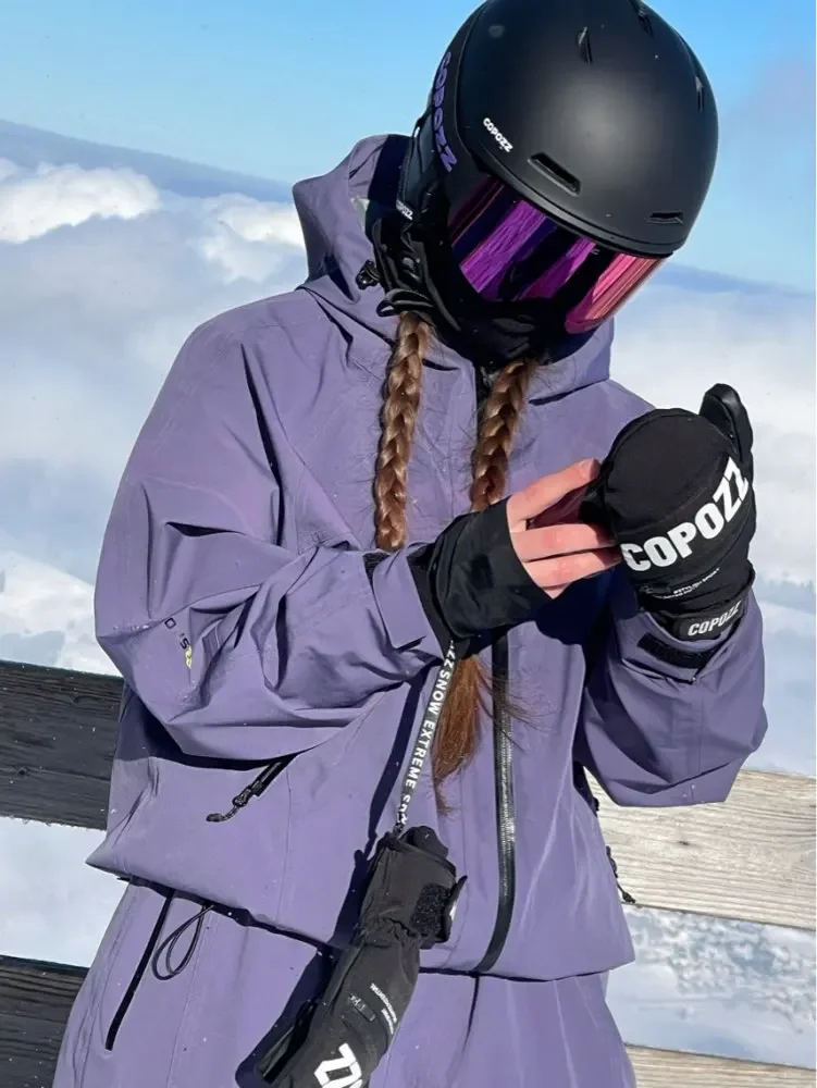 John Snow 2026 Ski-Jacke & -Hose im amerikanischen Stil, Unisex, wasserdicht, thermisch, Snowboard-Mantel, lockere Passform, Wintersport für Herren und Damen – Detail 6