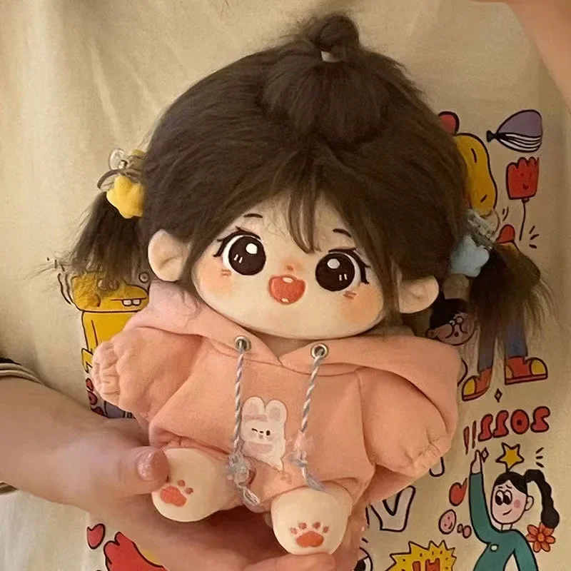 20cm boneca de algodão de pelúcia ídolo recheado super estrela figura bonecas nenhum atributo chorando boneca de algodão pode mudar roupas crianças presente