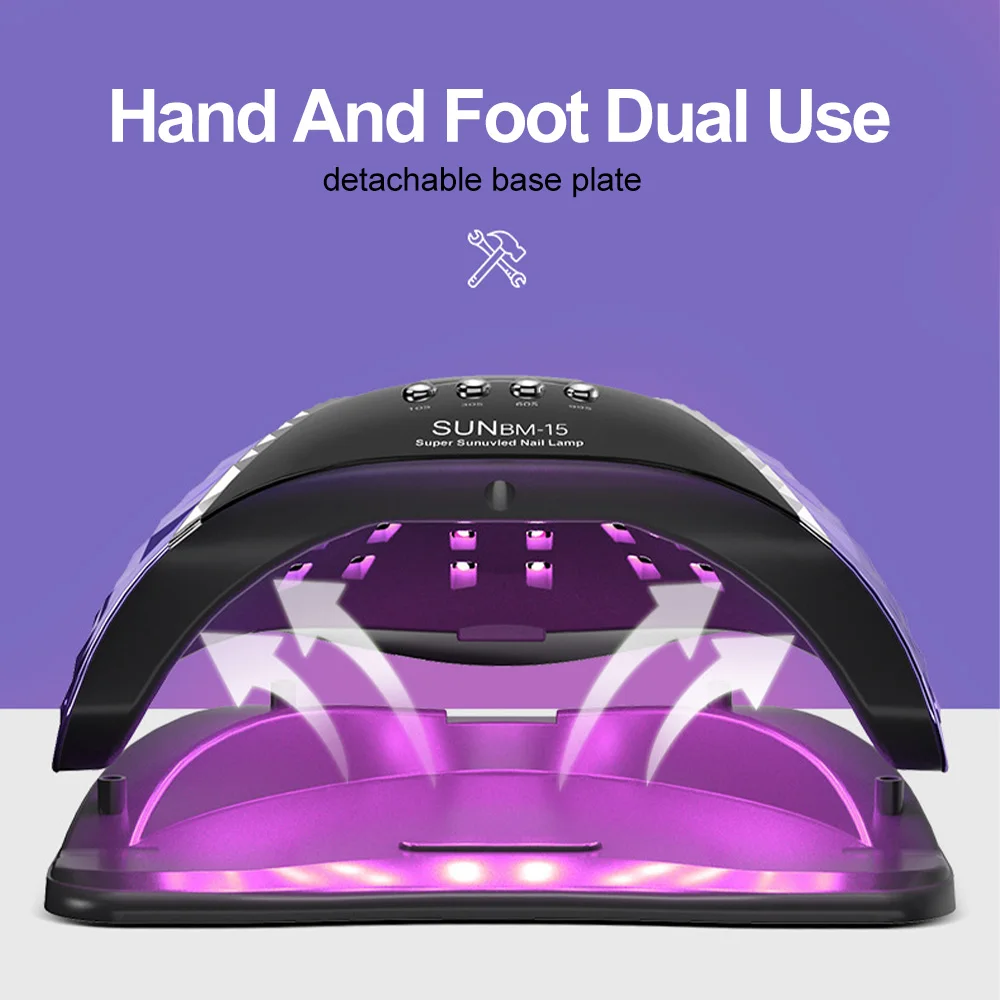 Lampa UV/LED do paznokci 45 LED Profesjonalna suszarka do paznokci z automatycznym czujnikiem ruchu Kabinka UV do paznokci Lakier żelowy Manicure Lampa do salonu