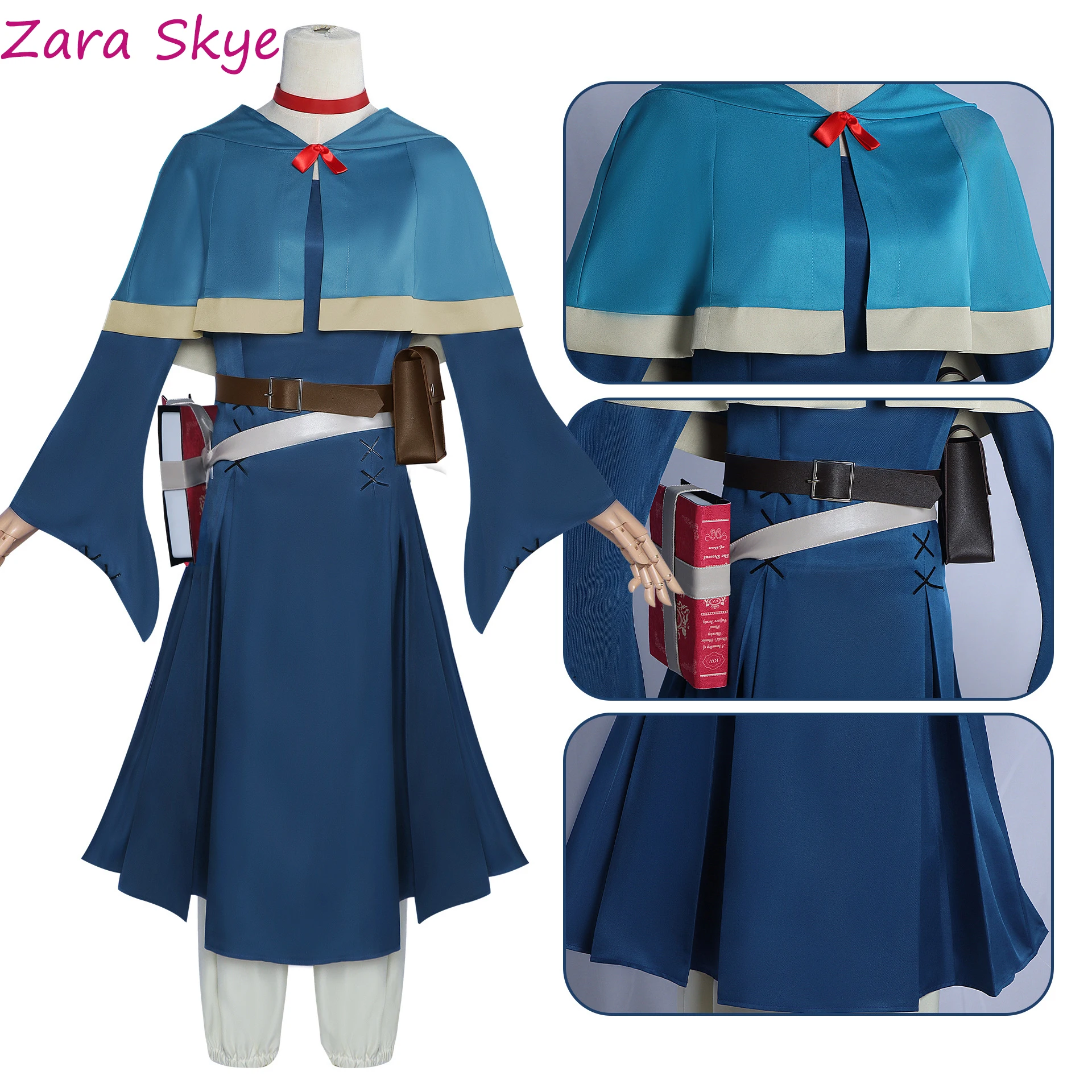 Dungeon Meshi Role-playing game costumes Marcille Elven Mage adult woman wig set carnival anime Halloween performance costume