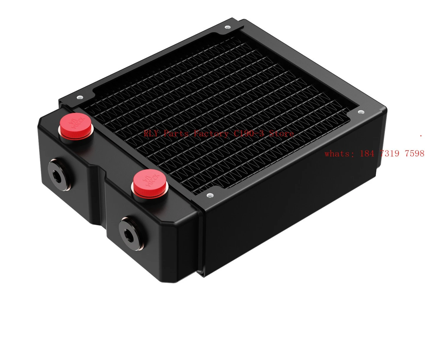 Two-layer 45MM thick TSRP-HP45-120 computer water-cooled copper heat dissipation row 5 holes