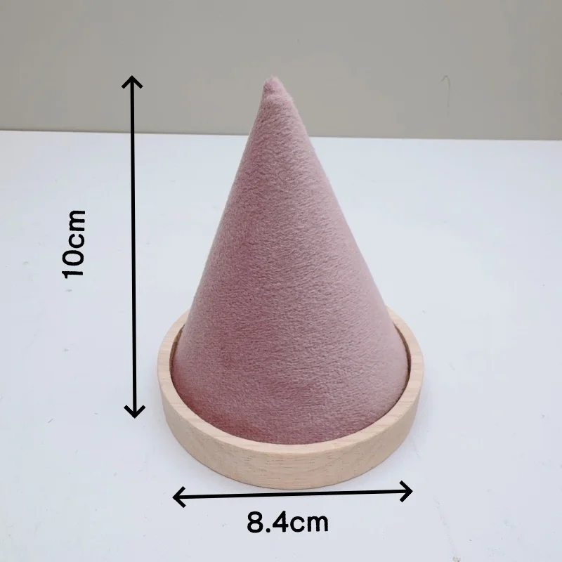 الإبداعية الخشب مخروط سوار عرض موقف حلقة الإسورة خلخال سلسلة قلادة مجوهرات تخزين حامل أرفف مجوهرات الدعائم