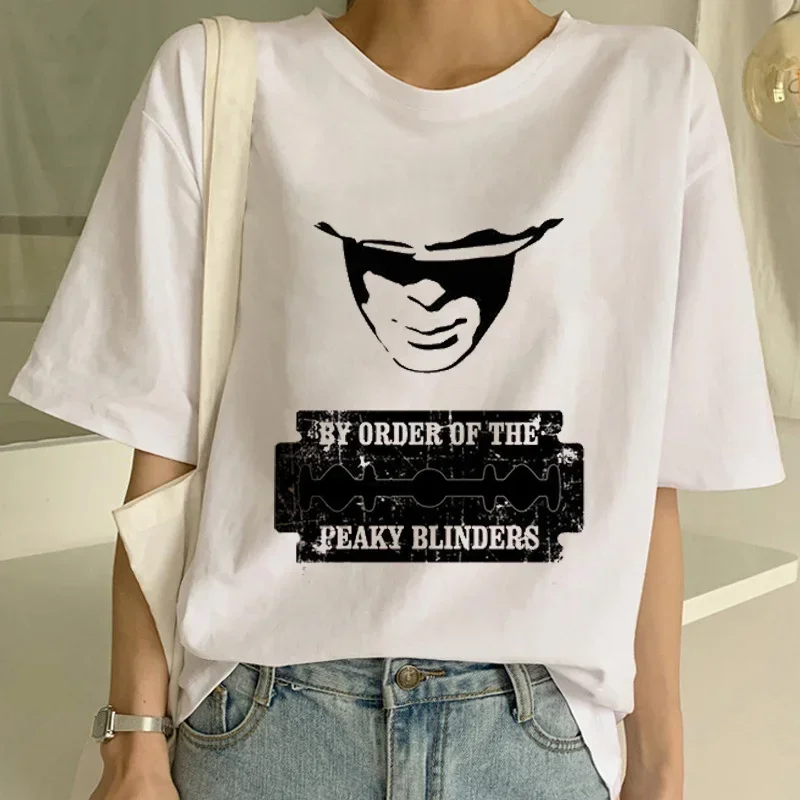 Harajuku Peaky Blinder Women Tshirts Funny Short Sleeves T Shirt Women Shirt 90s Ulzzang Female T-shirt Tees Fashion Top