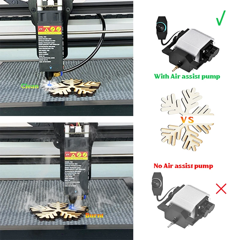 Feungsake Sa3570 Laser Engraving Machine For Leather Diy Logo Printer Wood Laser Engraver 40W Ttl Pmw