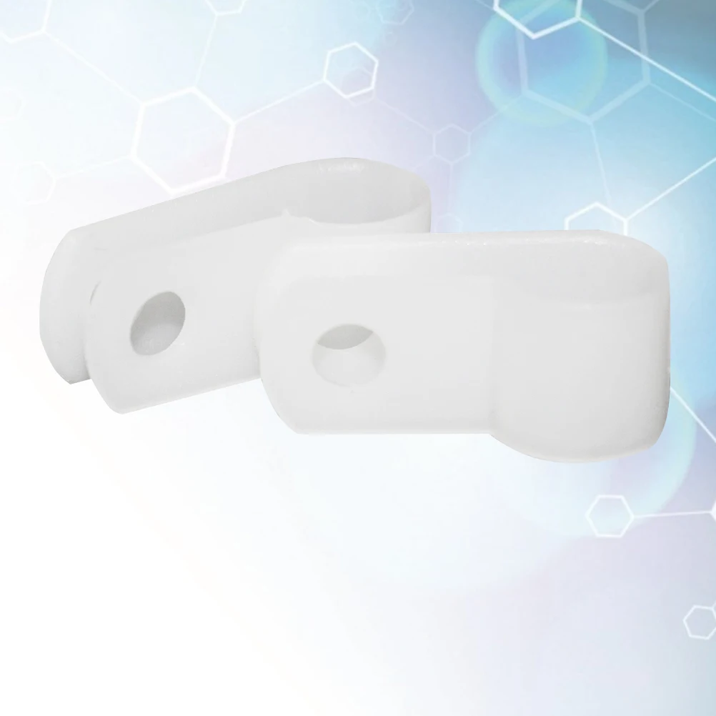 100 قطعة R-نوع حامل السلك مشبك كابلات خط كليب للكمبيوتر الكابلات الكهربائية دائم النايلون الحبل المنظم مقاومة للحريق