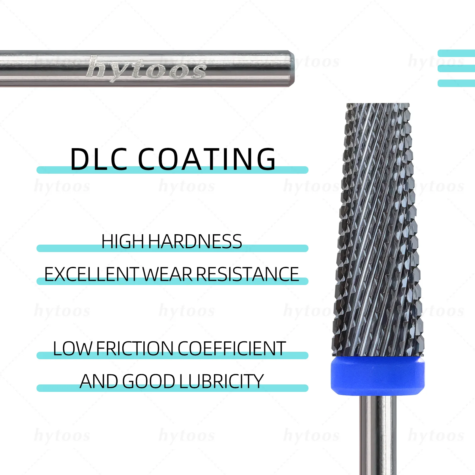 HYTOOS 5 في 1 مسمار لقمة ثقب DLC أسود 16 مللي متر سطح مسطح مدبب كربيد مسمار بت إزالة هلام أداة التدريبات الكهربائية ملف الملحقات #5