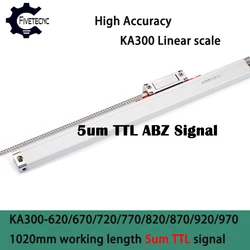 SINODRO KA300 5micron TTL 620 670 670 720 770 820 870 920 970 1020mm Linear Scale Encoder for Milling Lathe Machine