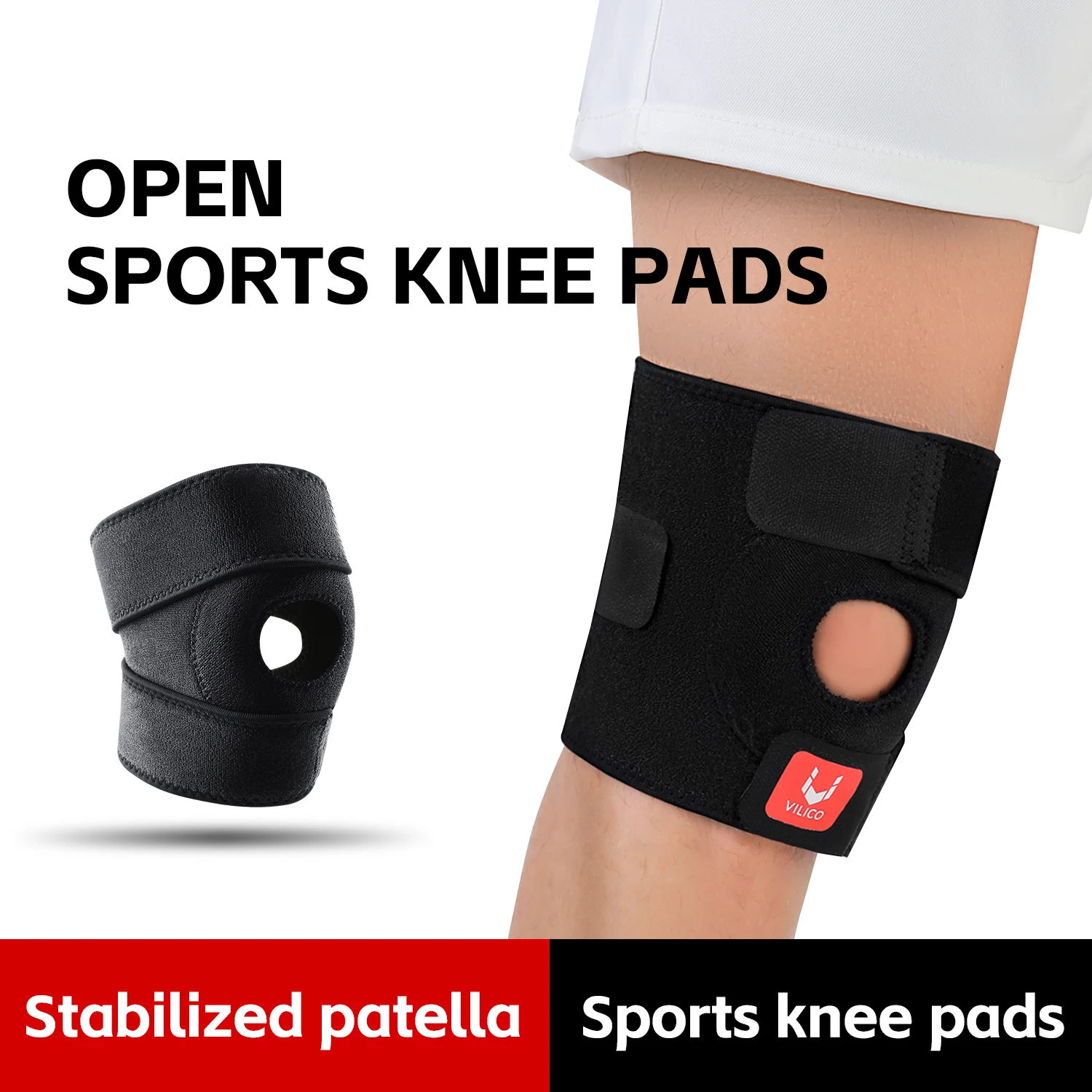 Silicone Spring Full Knee Brace Strap Patella Medial Support Strong Meniscus Compression Protection Sport Pads Running Basket