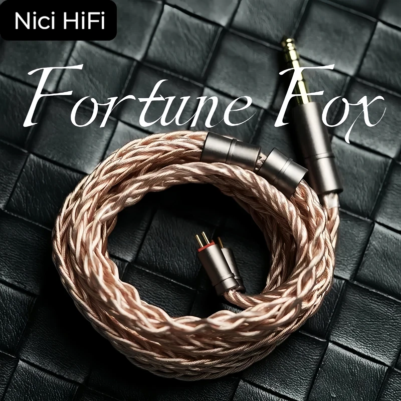 Nici HiFi First welfare cable In-Ear Headphone Extension Cable 3.5/4.4mm to 2Pin/HD650/HD800 for Delci Explorer DaVinci Himalaya