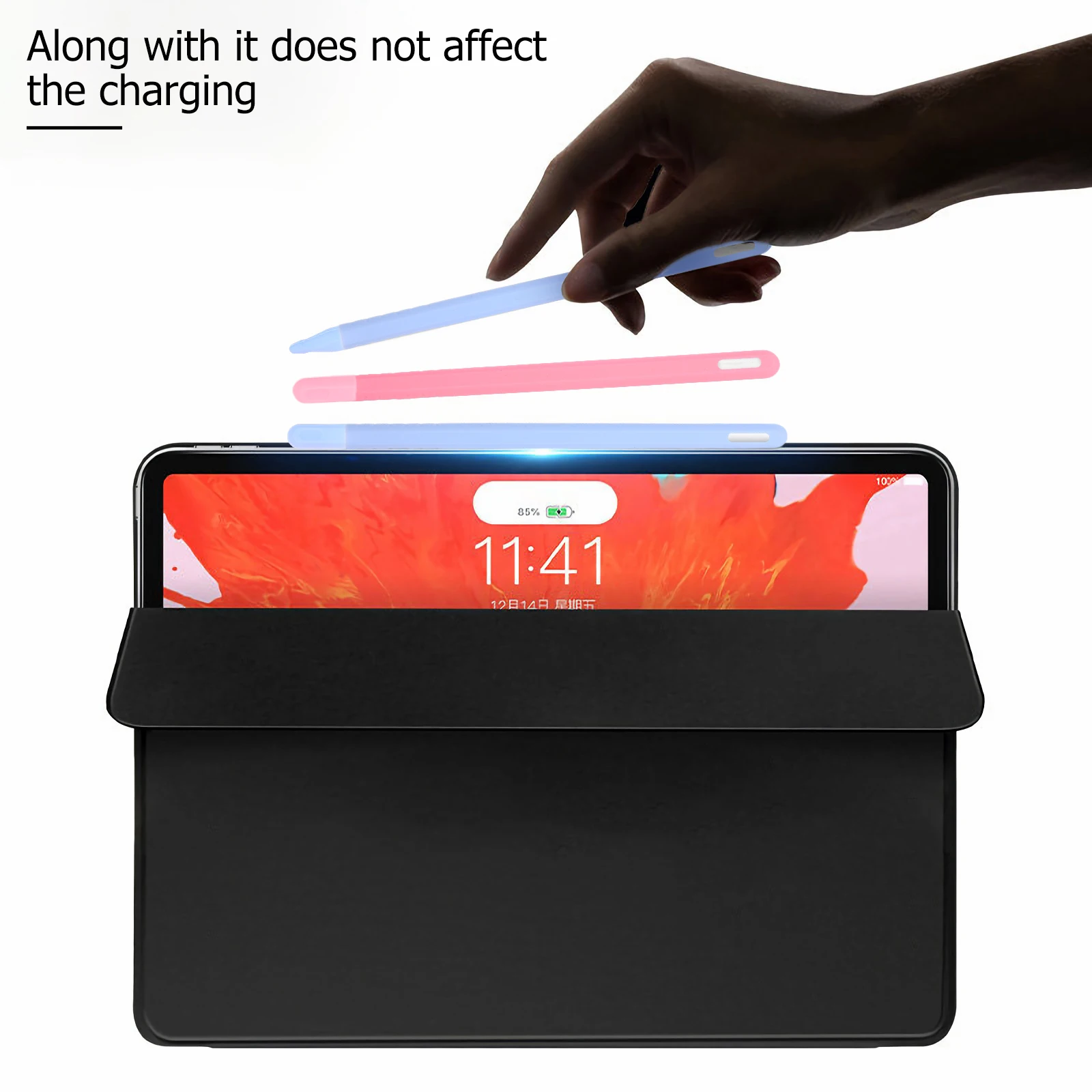 

2Pcs Touch Pen Silicone Cover Stylus Protective Case Compatible Pencil 2 Protector Sleeve Long Term Use NonSlip Travel