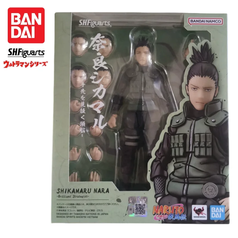 

В наличии Bandai S H Figuarts Original Naruto Nara Shikamaru Модель куклы Совершенно новая фигурка в штучной упаковке Аниме Фигурка