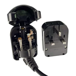 Universal 13A 250V HK Singapore Malaysia United Kingdom power cord online cable converter connector EU to UK adapter fused plug