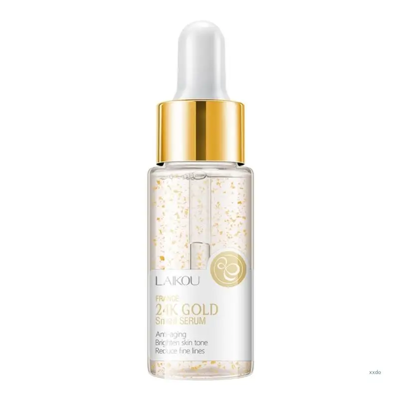 

LAIKOU 24K Gold Snail Serum Antiaging Shrink Pores Whiten Moisturizing Essence Hydrating Serum Natural Care Tool