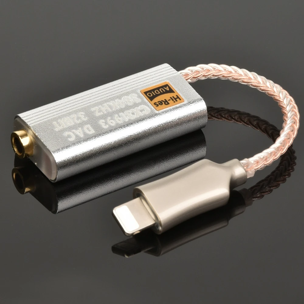 สำหรับ Ios 3.5มม.หูฟังสายออดิโออะแดปเตอร์ Amp ถอดรหัสสาย Dongle CX-PRO CX31993 DAC เสียง384KHZ 32BIT