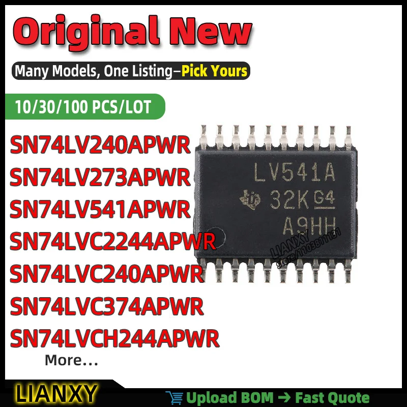 SN74LVC374APWR SN74LV273APWR SN74LVC2244APWR SN74LV541APWR SN74LVC240APWR SN74LVCH244APWR SN74LV240APWR TSSOP-20 OCT D FF New