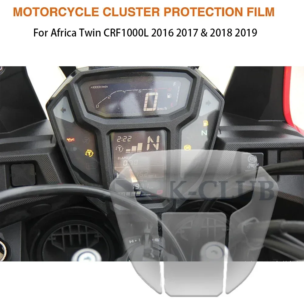 

For Africa Twin CRF1000L CRF 1000L 2015-2019 Motorcycle Accessories Instrument Protective Film Dashboard Screen Protector