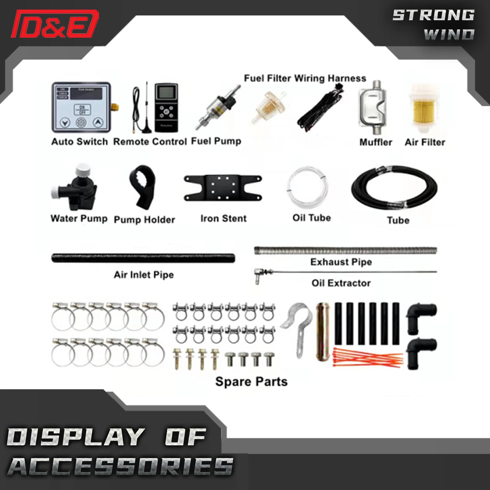Custom High Quality Parking Manufacturer 12v 24v Diesel Air Heater Blower