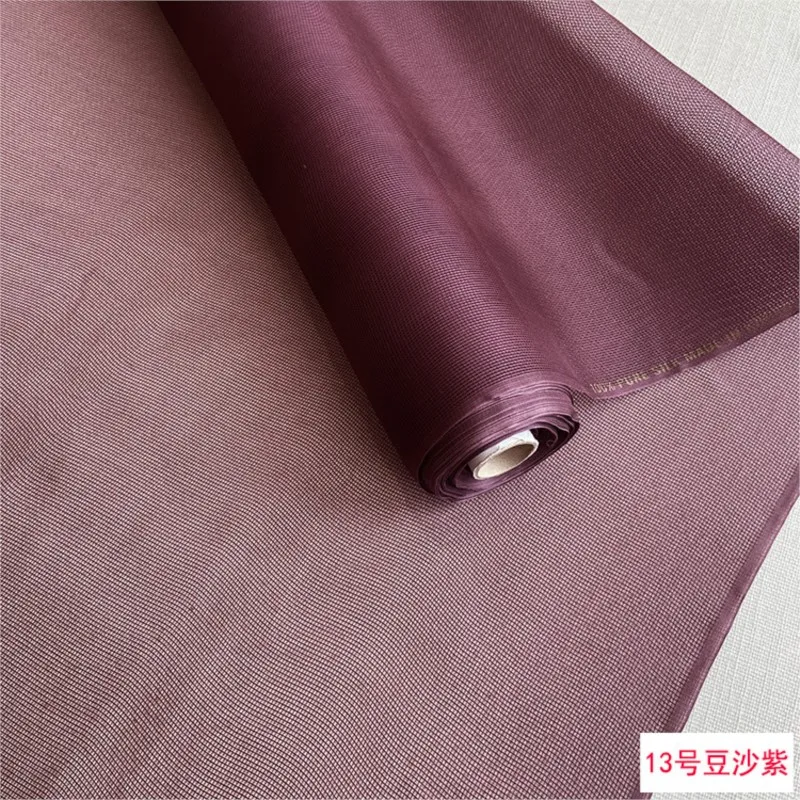 Gonna gonfia per abito alla moda in garza dura di tessuto organza di seta a rete da 10 momme di larghezza 140 cm