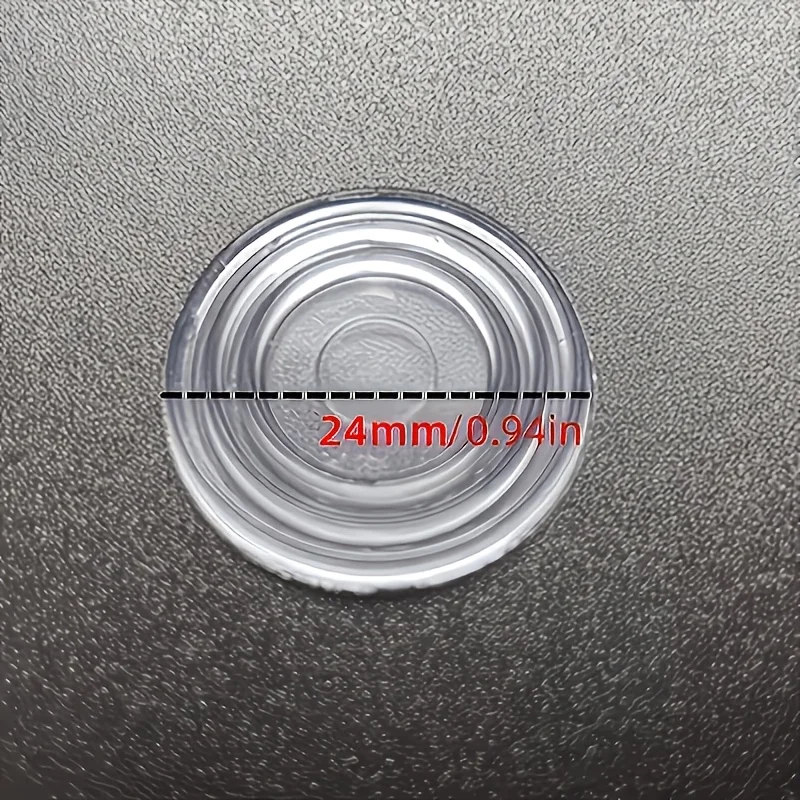 30pcs Transparent PVC Non-Slip Suction Cup Pads - Durable Round Furniture Feet Pads for Securing Glass Tabletops in Living Rooms