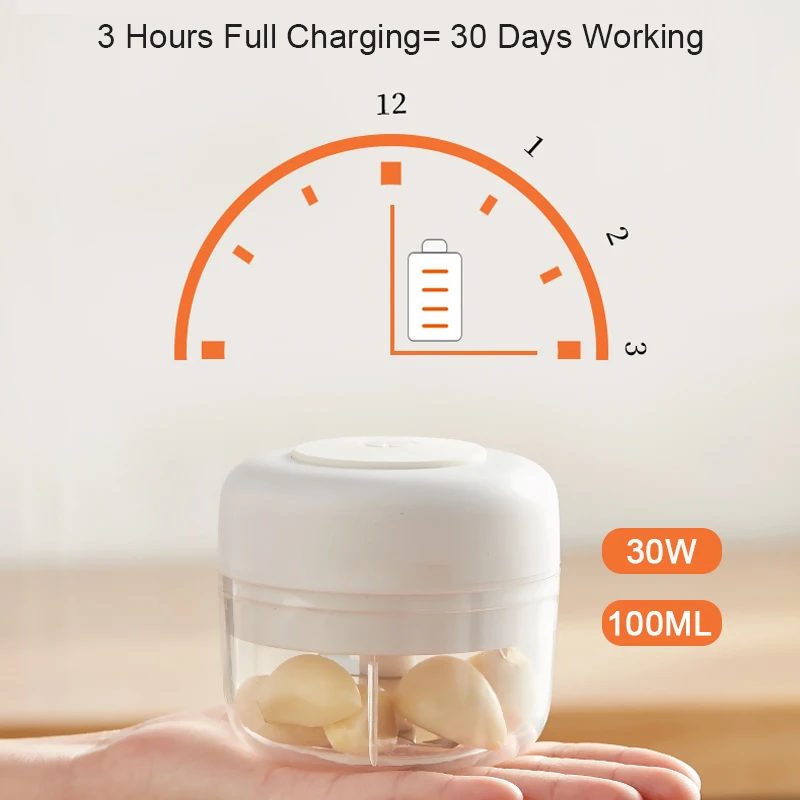 Smart Mini Cibo Elettrica Garlic Crusher Tritacarne Chopper Verdura Grattugia Spezia Maker Cucina Accessori Strumenti
