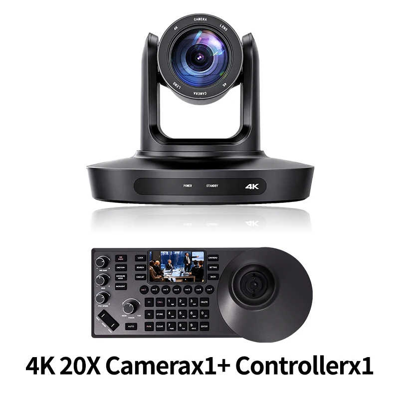 Caméra PTZ 4K 20X Zoom Kit de caméra de vidéoconférence réunion d'église diffusion en direct contrôl
