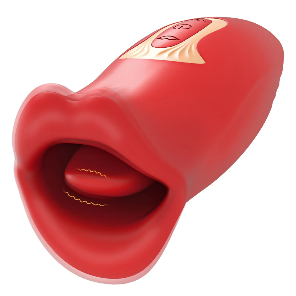 Mouth Biting Oral Clit Sucking Vibrator for Women Tongue Licking Clitoral Nipples Female Stimulator Masturbator Orgasm Sex Toys