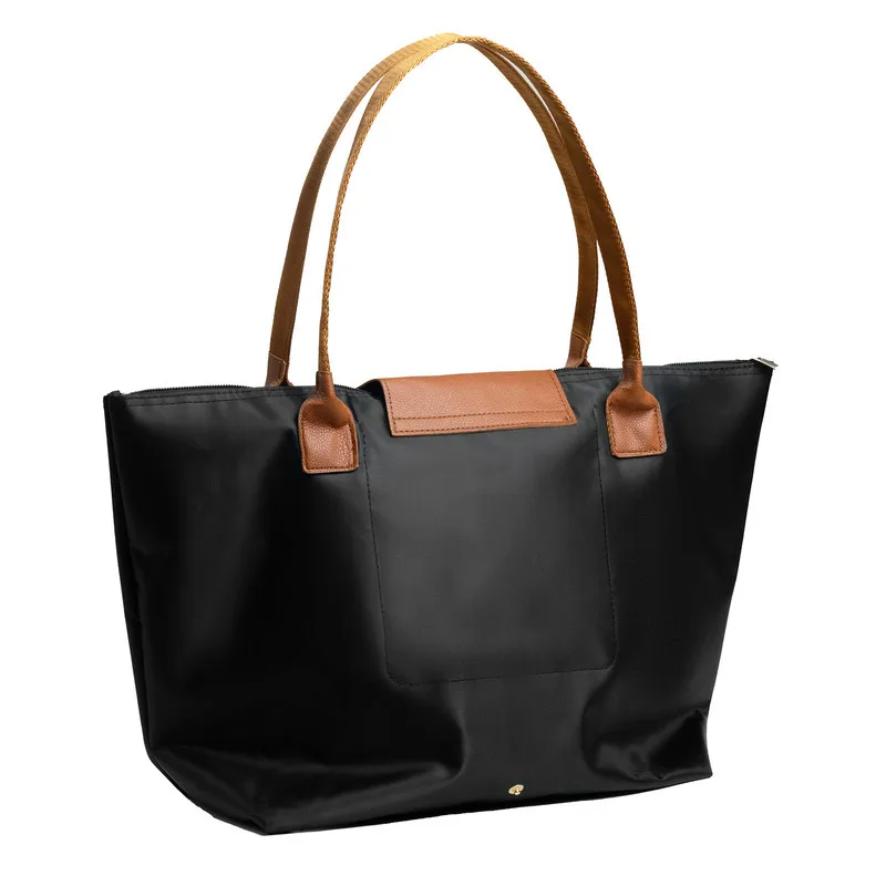 Oxford cloth foldable large capacity dumpling bag handbag shoulder bag large bag women's bag shopping bag in stock